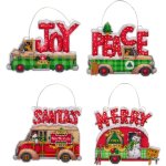 (image for) Holiday Truck Ornaments Counted Cross Stitch Kit